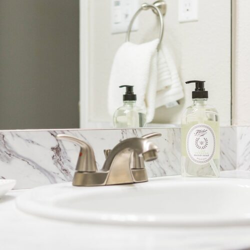 bathroom sink finishes at The Overlook apartments in sandy springs, Atlanta, GA